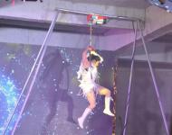 吊环表演让人感受到扑面而来气质与生俱来风范