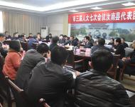 汝南县代表团审议陈星市长在驻马店市三届人大七次会议上所作的政府工作报告