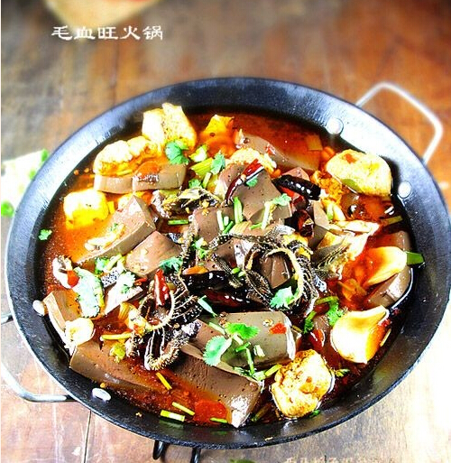毛血旺火锅家庭版的做法