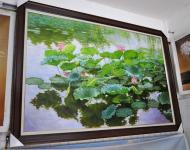 5栩栩如生的荷花，功力还不错