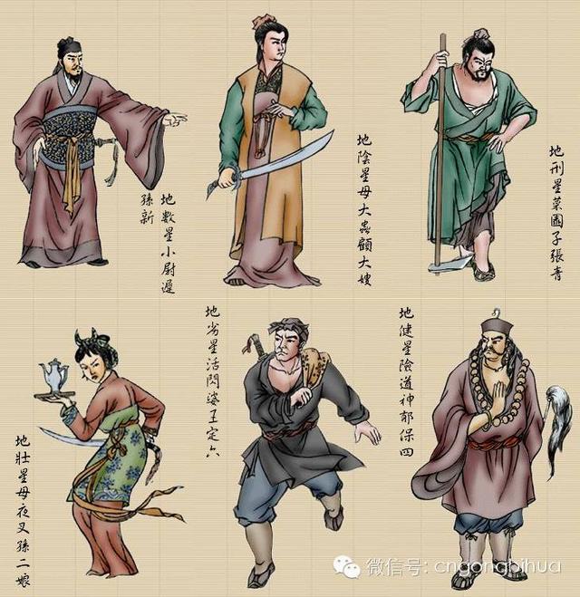 梁山水泊一百单八将绝版全图