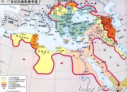 奥斯曼帝国的崛起与灭亡 奥斯曼帝国疆域面积