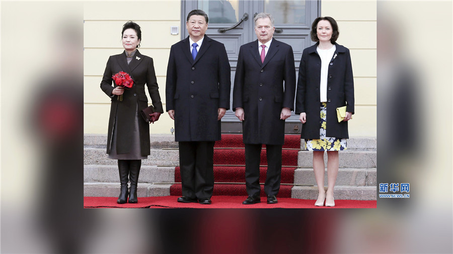 访问芬兰并赴美国举行中美元首会晤精彩回放-