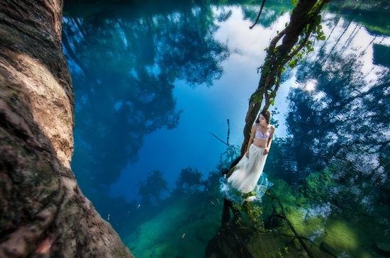 童话世界清水潭 大隐隐于世的南宁的九寨沟