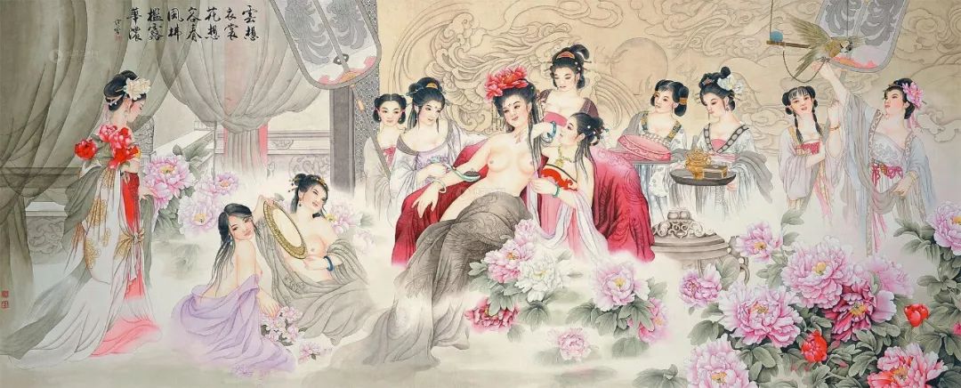 历代名家笔下的“贵妃出浴图”