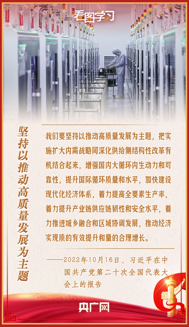 看图学习丨高质量发展是全面建设社会主义现代化国家的首要任务