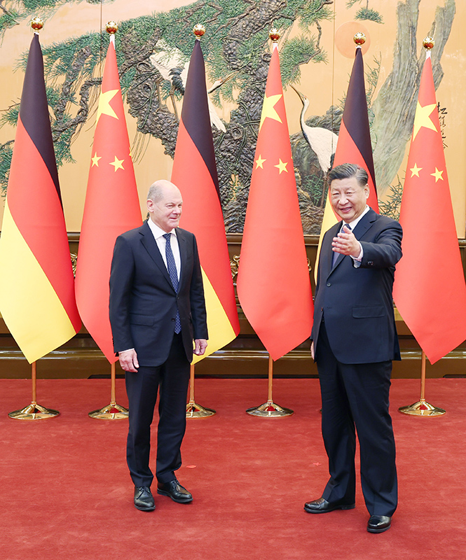 习近平会见德国总理