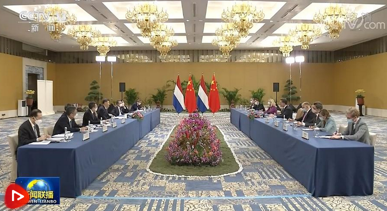 习近平会见荷兰首相