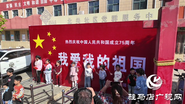 西平县:国庆升旗颂华诞 爱国情怀满社区