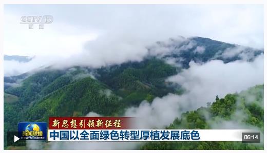 新思想引领新征程丨中国以全面绿色转型厚植发展底色