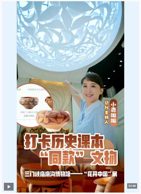 博物中国丨开在彩陶上的花！带你打卡课本“同款”文物