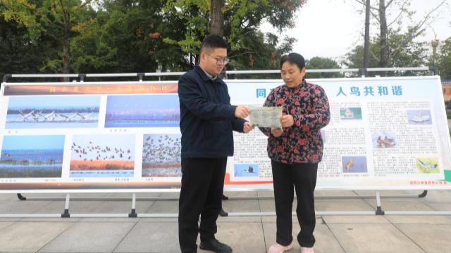 国网汝南县供电公司：开展世界候鸟日志愿宣传活动