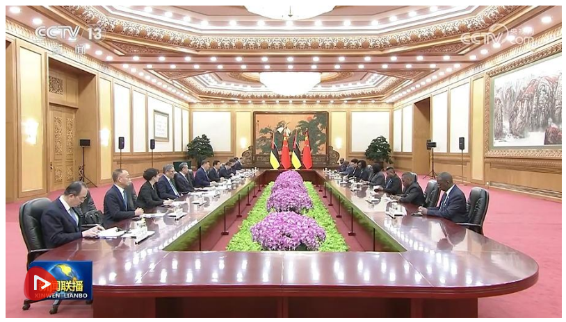 习近平会见莫桑比克总理莱维