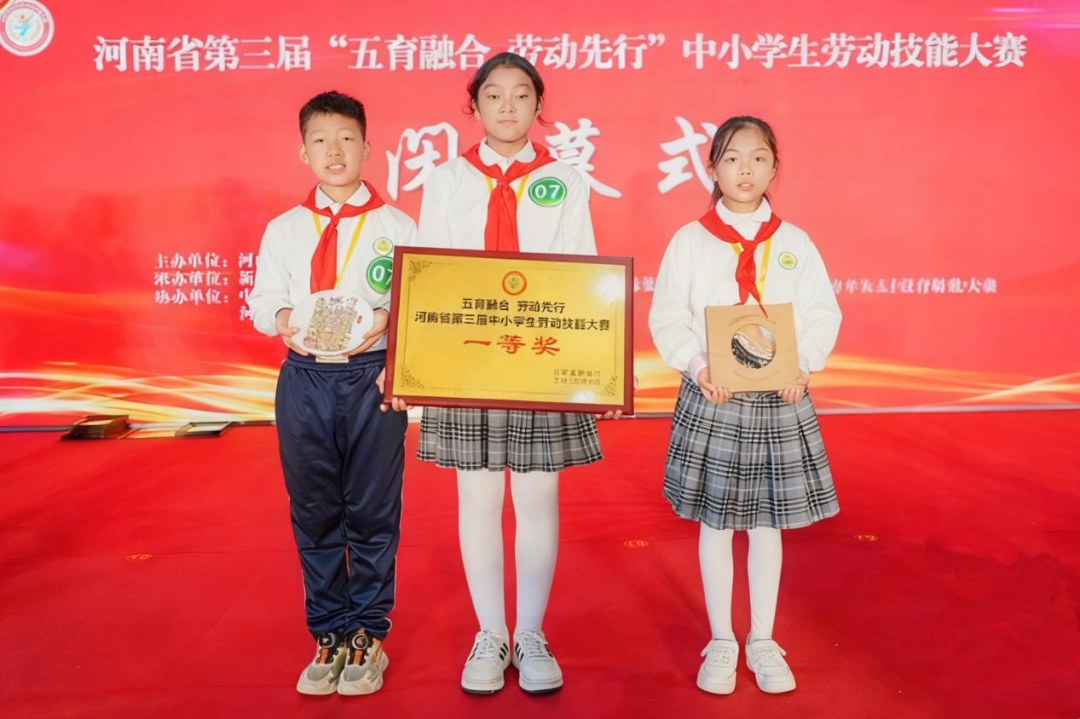 驻马店市第十小学在河南省中小学生劳动技能大赛中斩获小学组省级一等奖