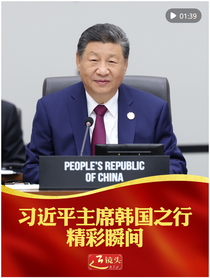 近镜头｜习近平主席韩国之行精彩瞬间