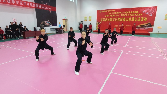 2025年驻马店市域工人文化宫联盟太极拳交流活动在正阳县举行