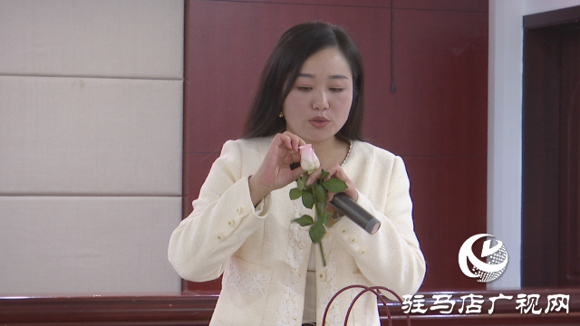 驻马店市总工会举行插花公益活动