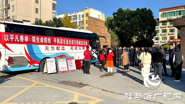 平舆县东皇街道：无偿献血暖寒冬 干群同心筑防线