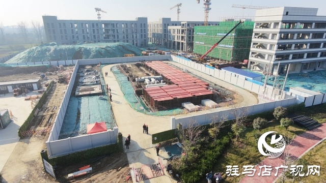 驻马店市区顺河110KV变电站正在加快建设