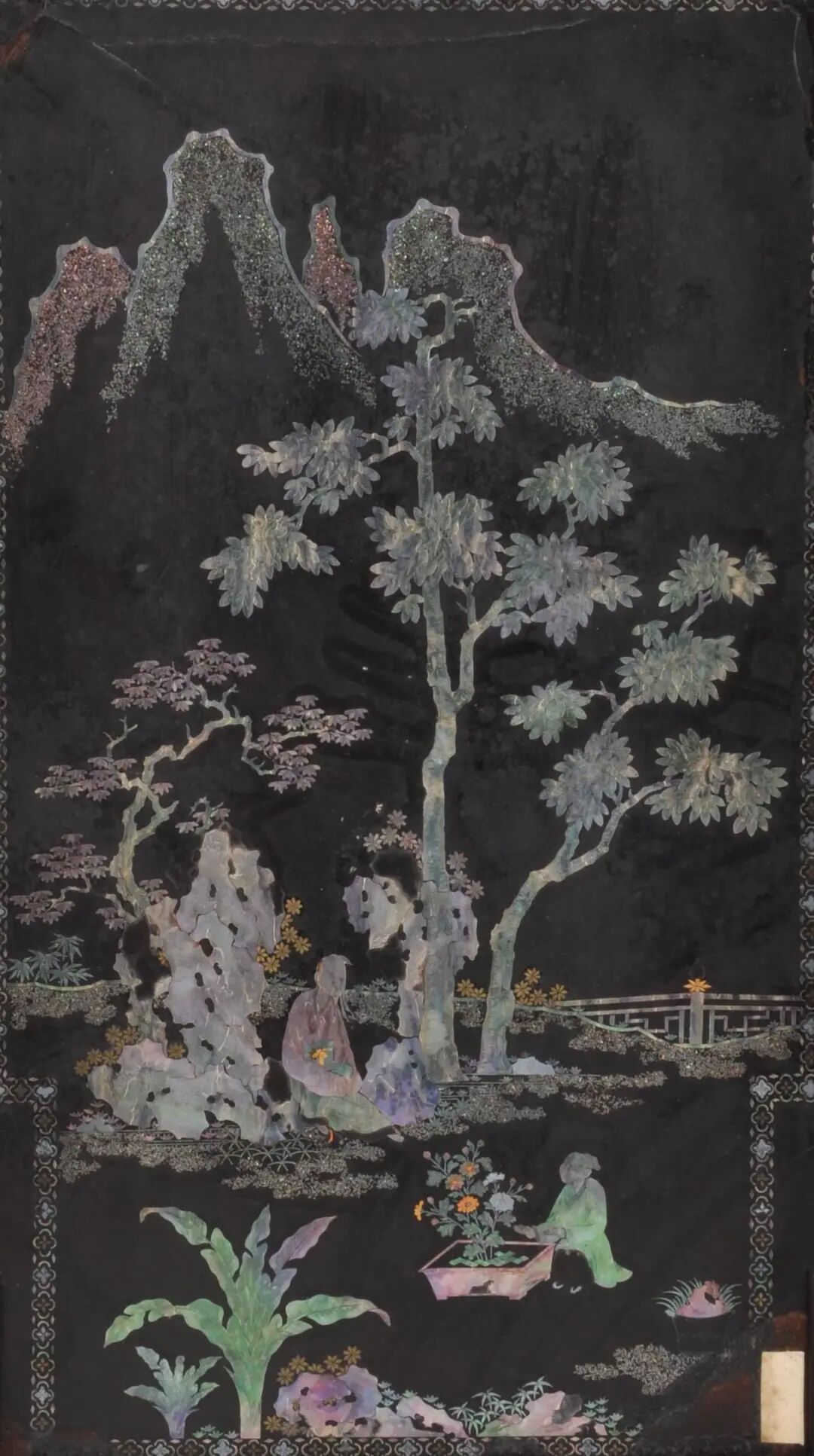 每日文物丨这块螺钿插屏，定格了陶渊明的悠然一刻