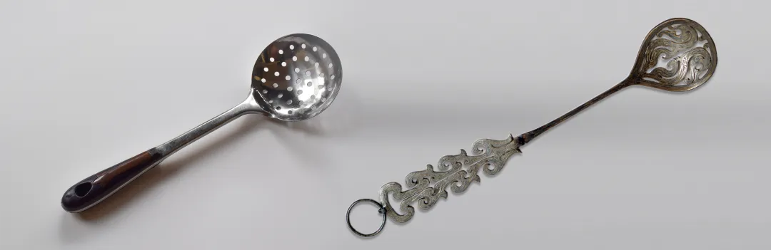 文博日历丨错银镶嵌 镂空雕刻 古人这样制作漏勺