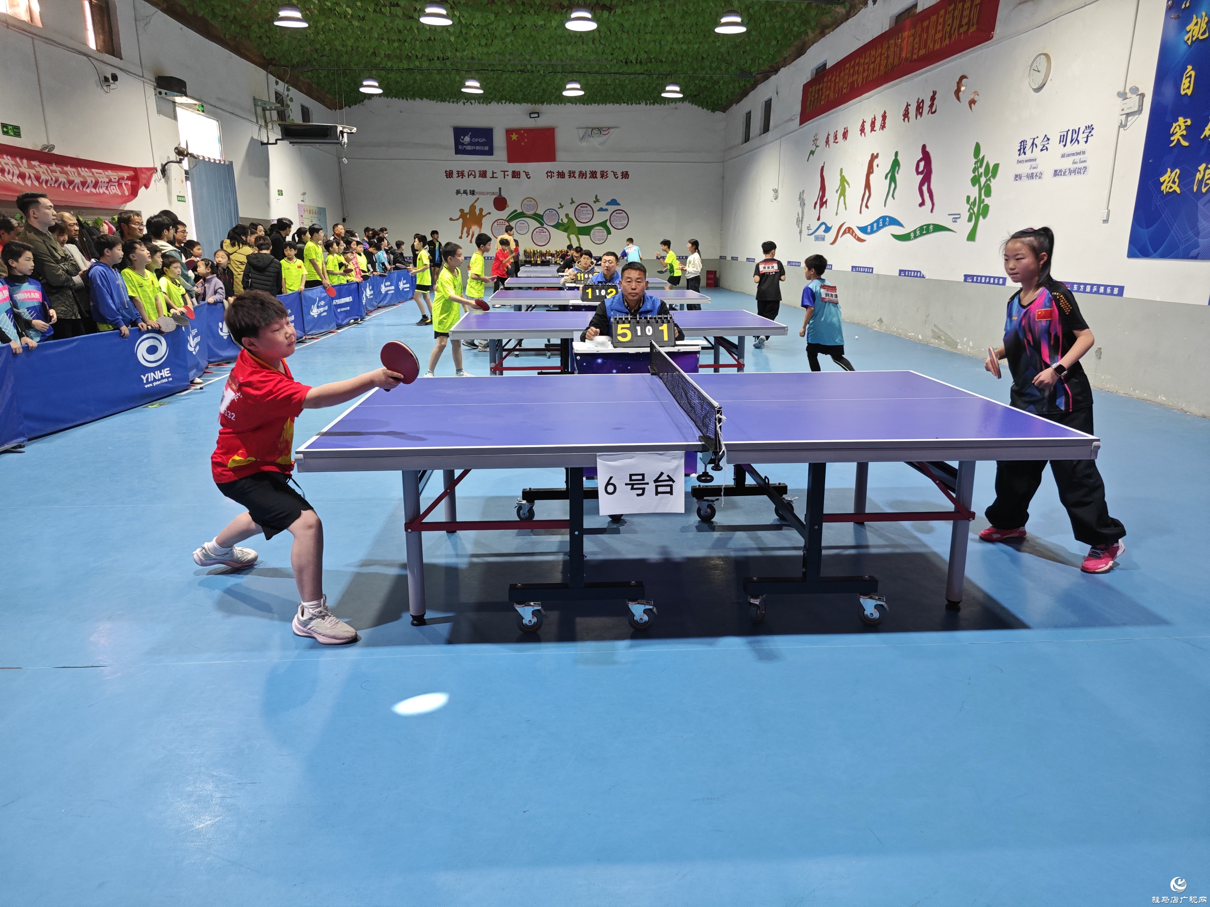 驻马店市青少年乒乓球巡回赛来到正阳