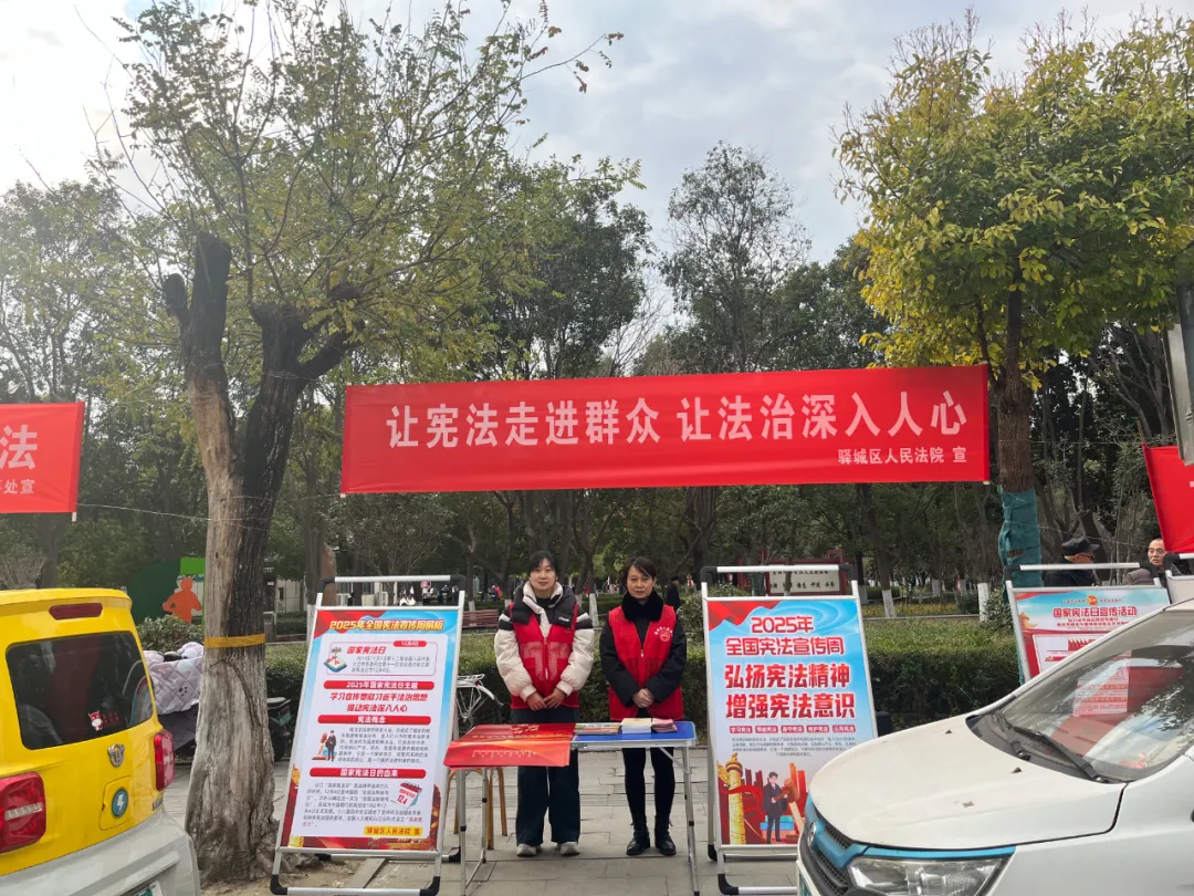 弘扬宪法精神 建设法治社会——驿城区法院开展“12·4国家宪法日”集中宣传活动