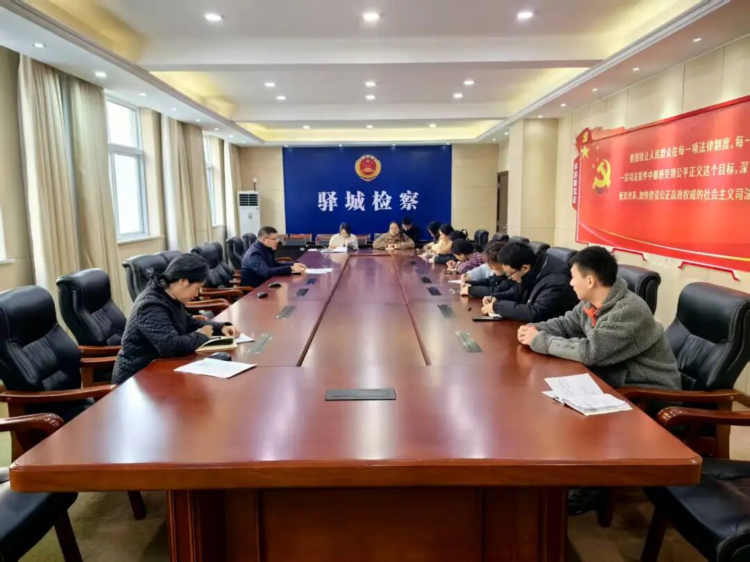 驿城区检察院第五检察部支部学习贯彻党的二十届四中全会精神