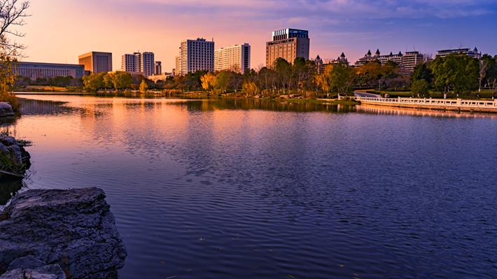 县区动态 | 金辉染玉带 树影绘冬卷