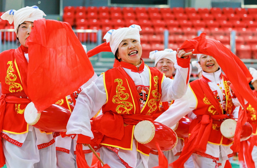 社火排练迎新年