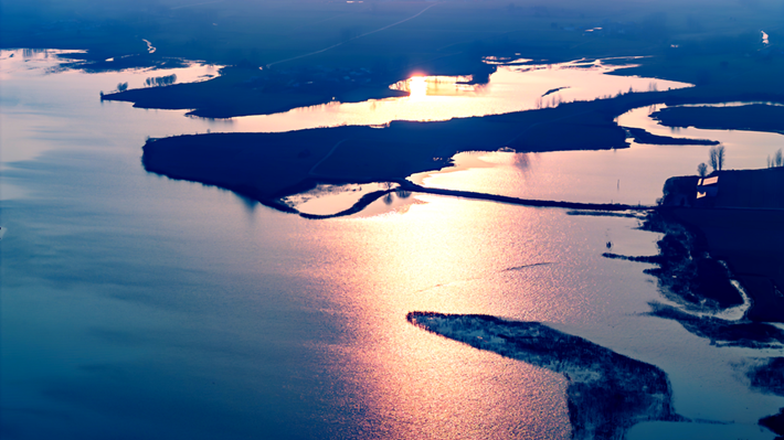 县区动态|湖镜映霞彩 落日醉余晖