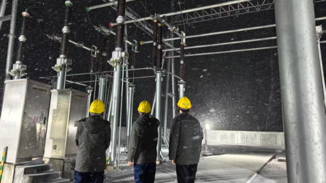 国网上蔡县供电公司:雪“护”光明暖岁寒 灯映元旦开新篇