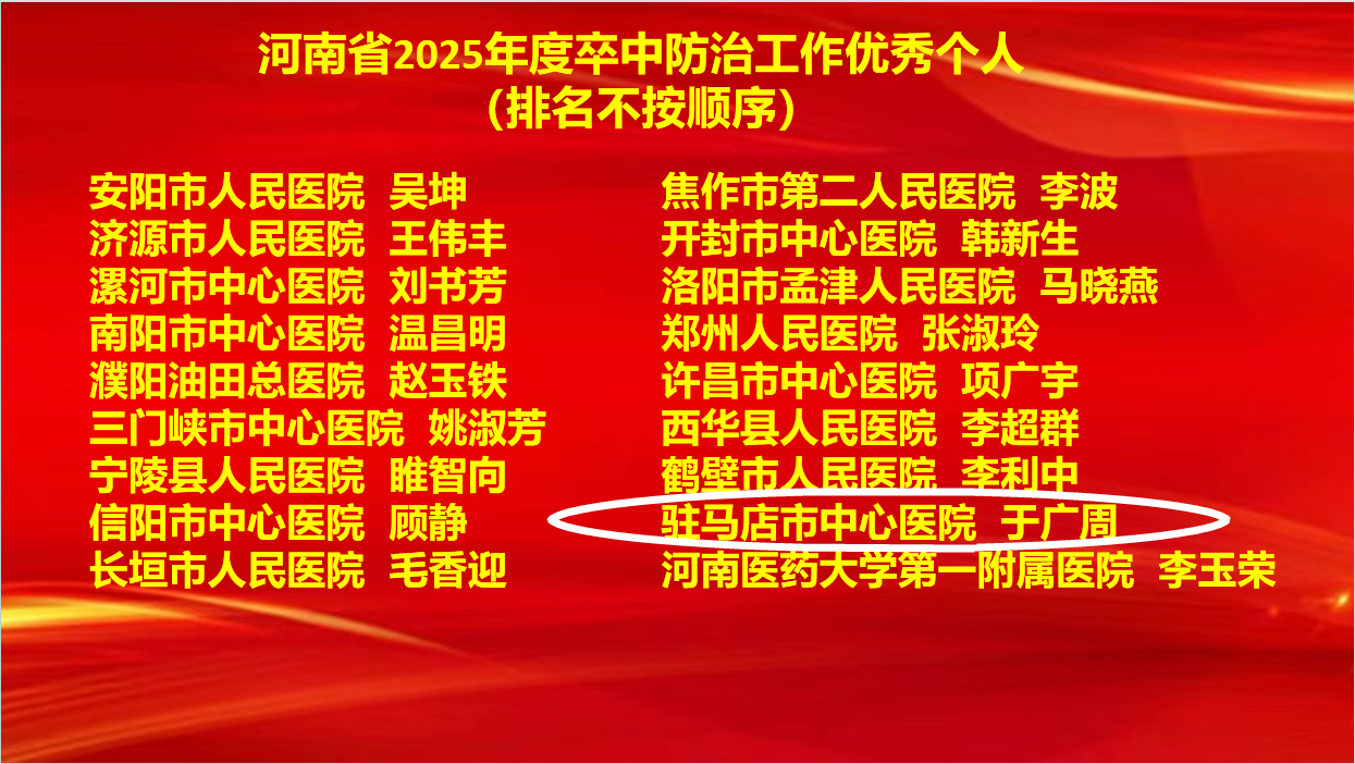 6项集体奖+7项个人奖！驻马店市中心医院卒中防治工作再创佳绩