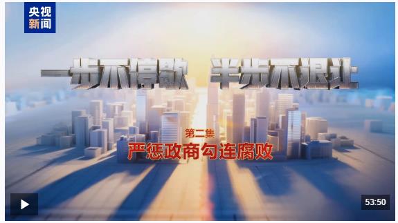 视频丨严惩政商勾连腐败！年度反腐大片播出第二集