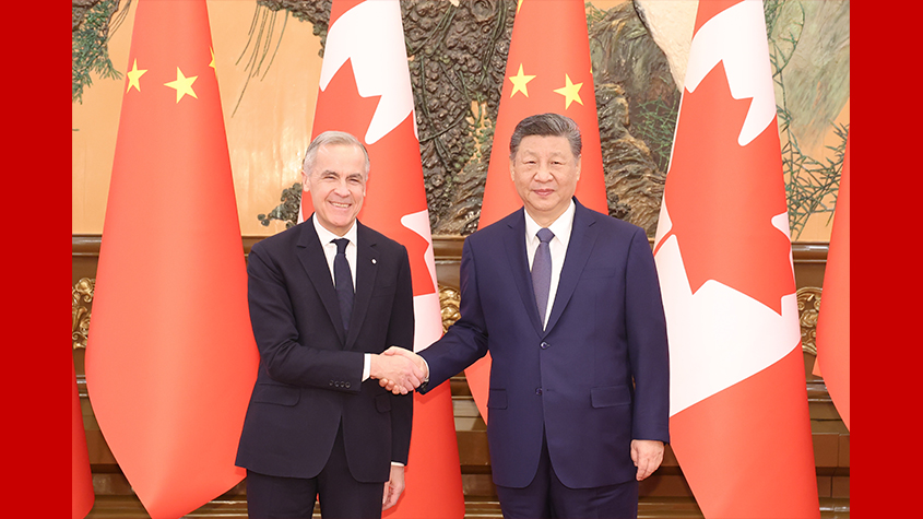 习近平会见加拿大总理卡尼