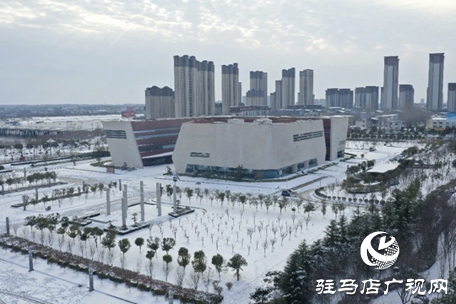 【大美天中】鸟瞰雪后泌阳：银装素裹映天光 小城美卷入画来