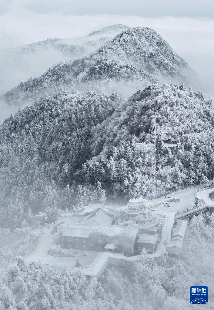 冰雪南岳美景如画