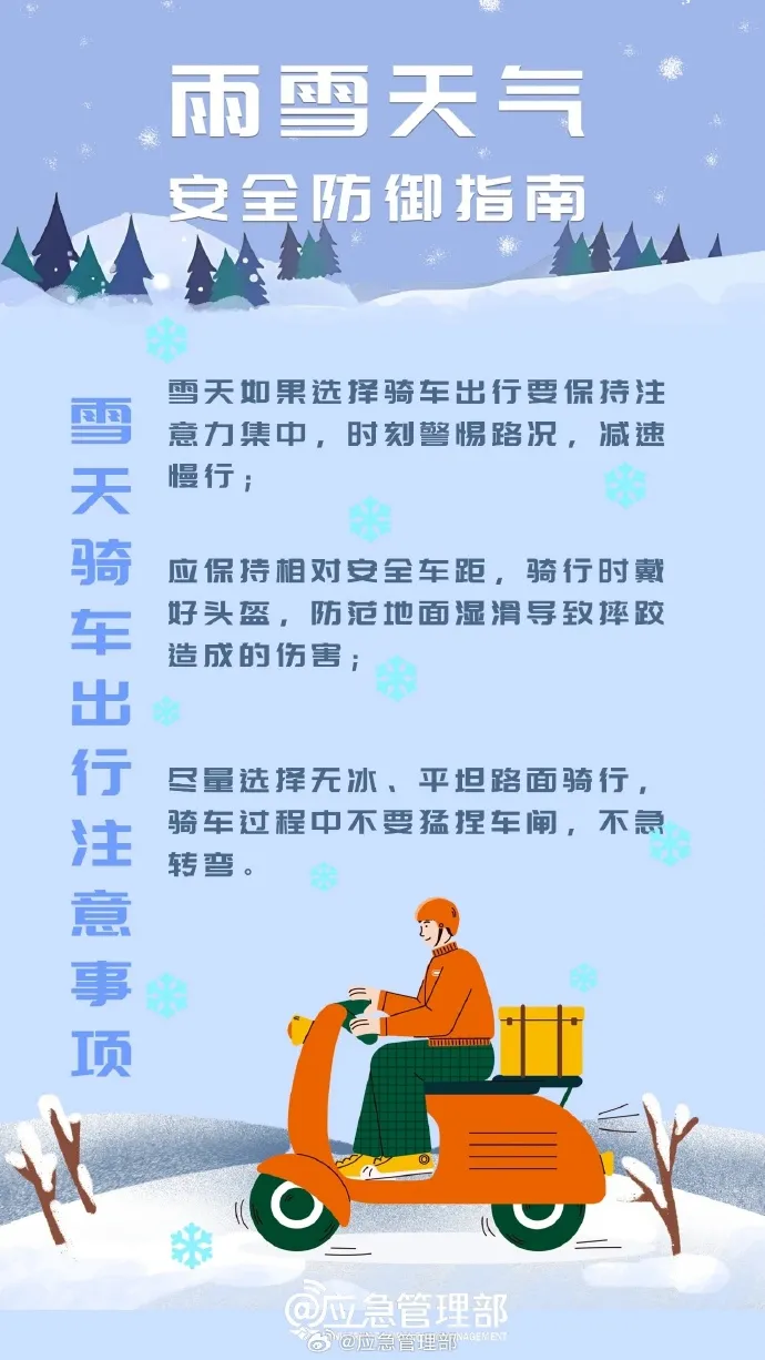 雨雪天气安全出行指南