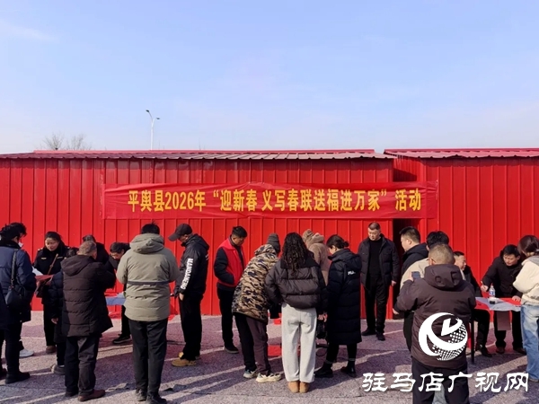 平舆县文联组织书法爱好者开展“笔墨凝书香春联送吉祥”文化惠民活动