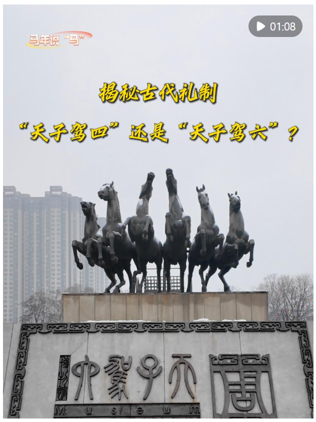 马年说“马”｜揭秘古代礼制：“天子驾四”还是“天子驾六”？