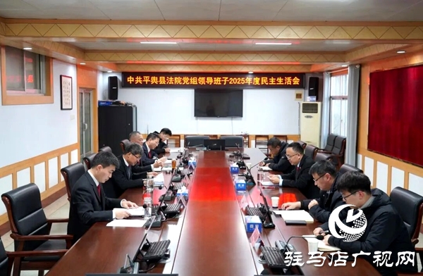 平舆县人民法院党组召开2025年度民主生活会