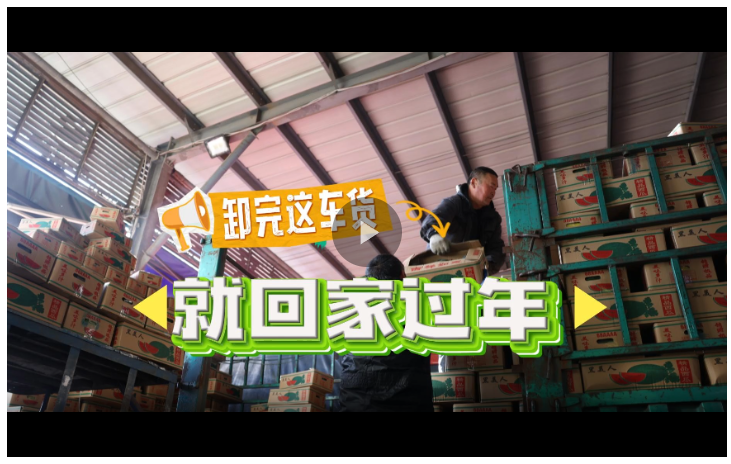 “卸完这车货，就回家过年”丨新春走基层