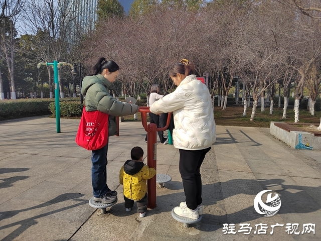 春节假期公园游人如织