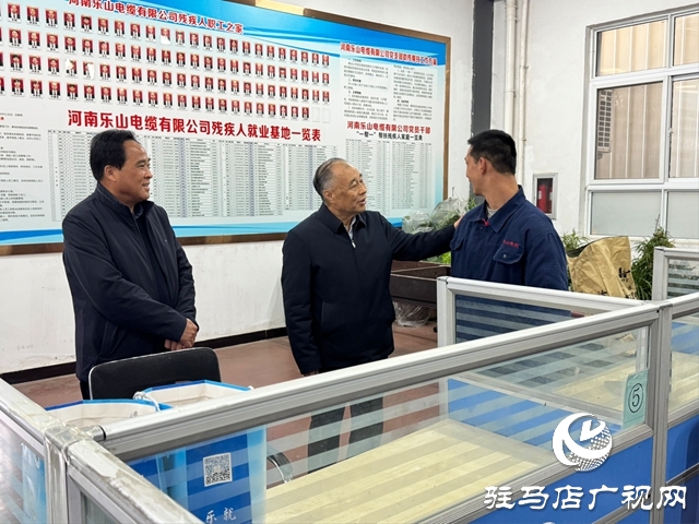 张银良深入河南乐山电缆有限公司看望残疾职工