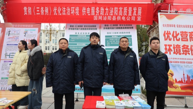 国网泌阳县供电公司：开展优化营商环境集中宣传活动