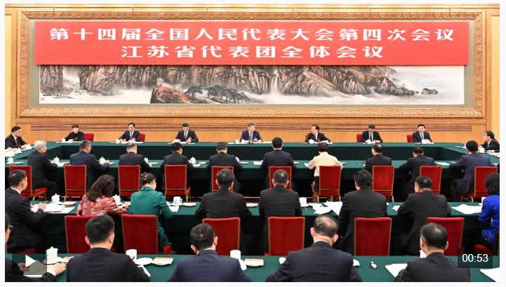 独家视频丨习近平参加江苏代表团审议