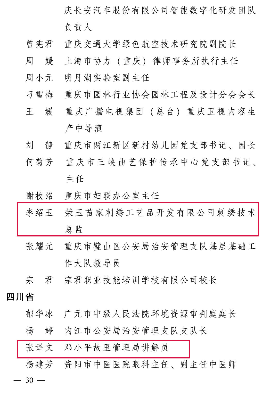 全国表彰！大文旅领域的“她们”上榜！