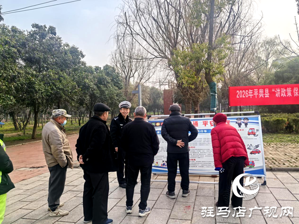 平舆县新时代文明实践中心联合县交警大队开展2026年平舆县“讲政策 保安全”文明实践主题活动