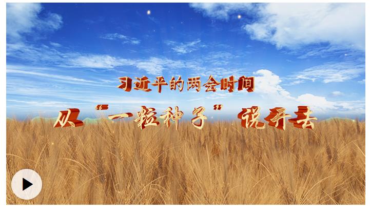 习近平的两会时间丨从“一粒种子”说开去