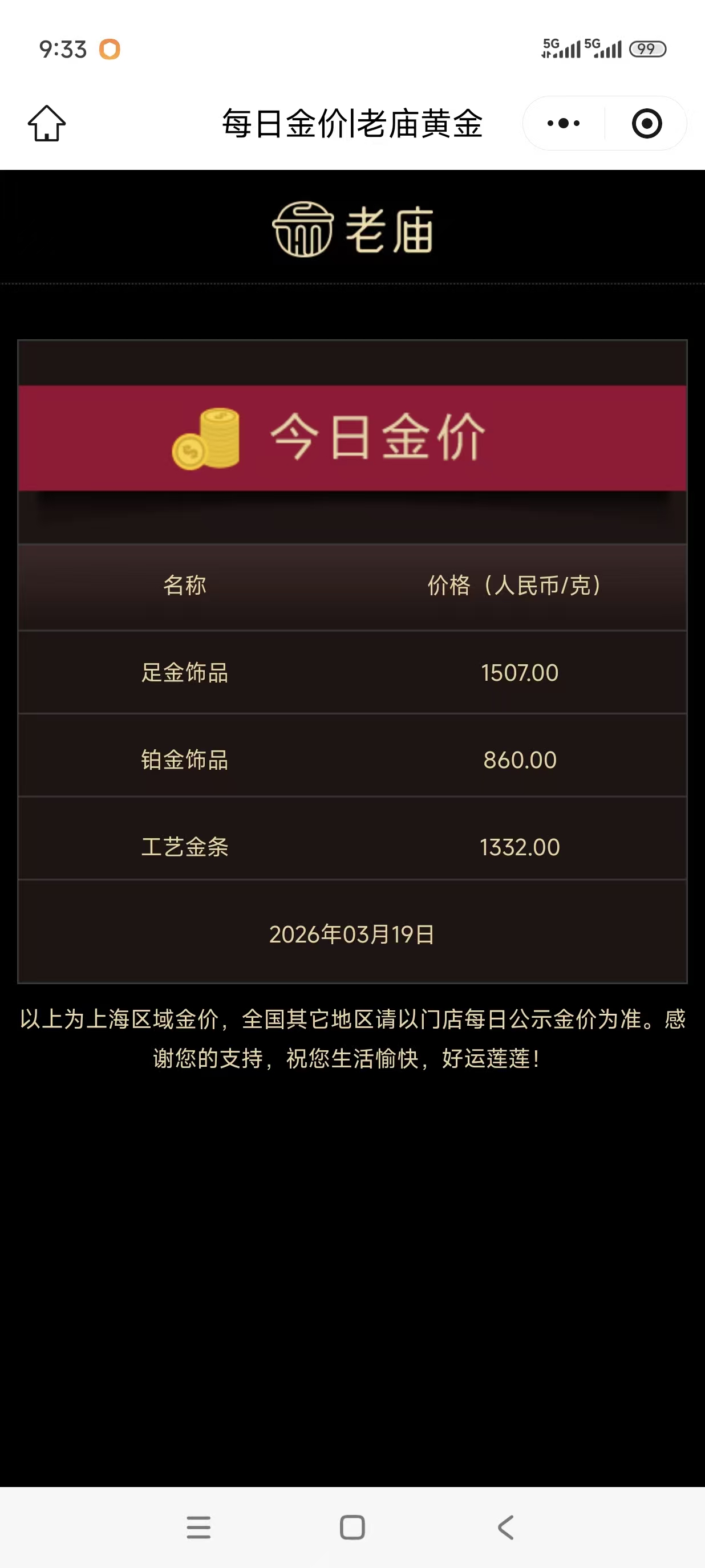 金价连续跳水！有品牌金饰克价再降62元，两天跌105元